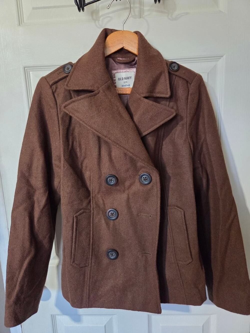 Old Navy Brown Pea Coat - Medium